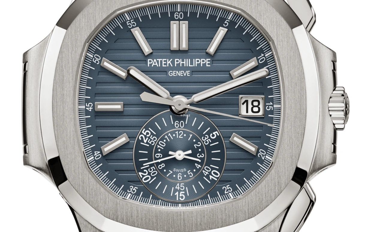 Patek Philippe,Nautilus 40.50mm,40.50mm,White Gold,Blue,Grey,Automatic,Chronograph,Day,Flyback,Khaled Mohamed Khaled,Oleksandr Usyk,Lionel Messi,DJ Khaled,La Pulga,GOAT,5980,5980/60G-001
