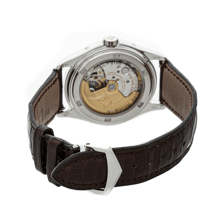 Patek Philippe,Grand Complications 39mm,39mm,Platinum,Salmon,Automatic,Moonphase,Annual Calendar,Month,Date,45hours,In-house Caliber,5450P,5450P-001