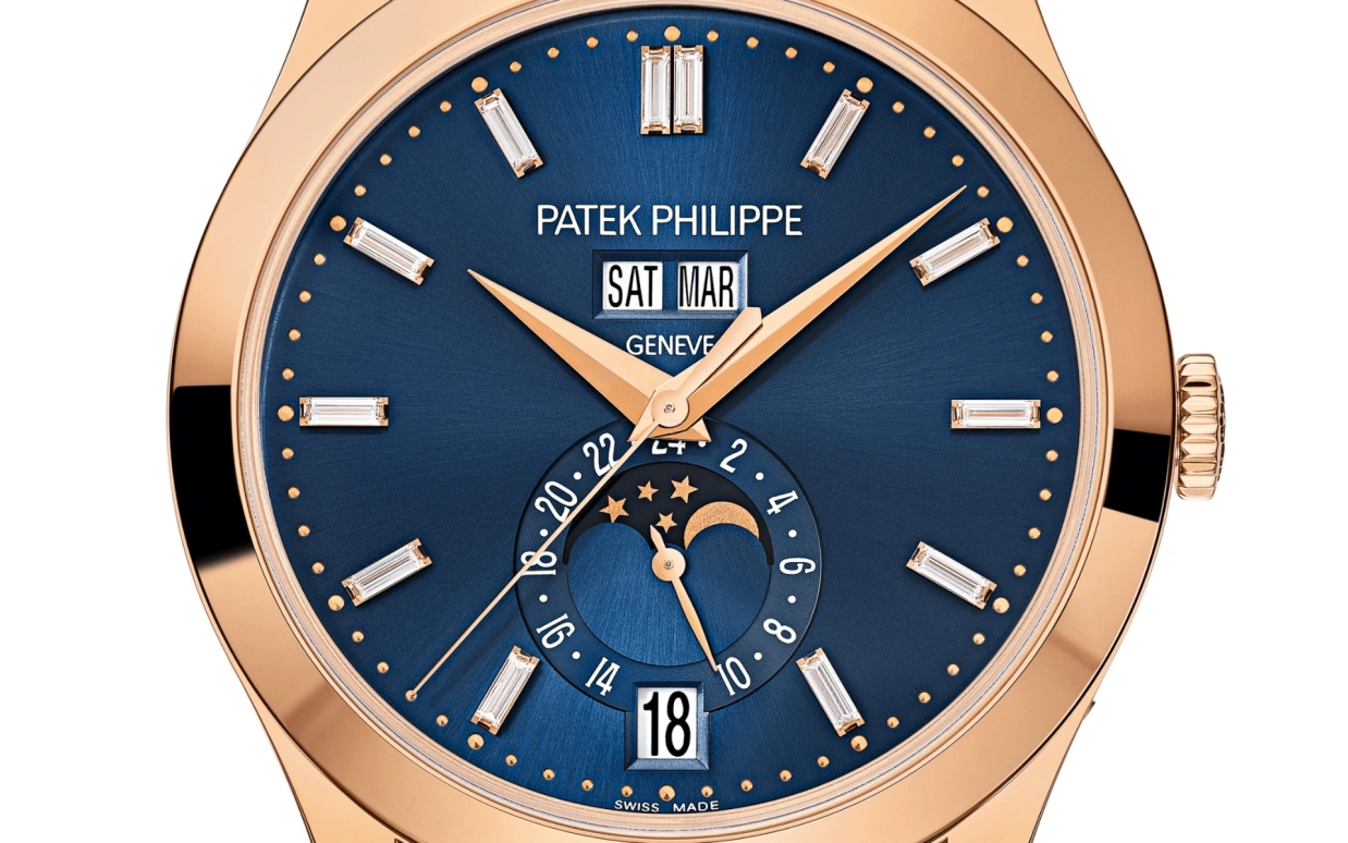 Patek Philippe,Complications 38.50mm,38.50mm,Rose Gold,Blue,Automatic,Moonphase,Annual Calendar,Month,Date,45hours,In-house Caliber,Abęl Makkonen Tesfaye,The Weeknd,5396R,5396R-015