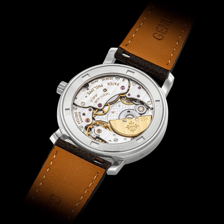 Patek Philippe,Complications 36mm,36mm,White Gold,Black,Automatic,Moonphase,Day,Power Reserve Indicator,5055G,5055G-001