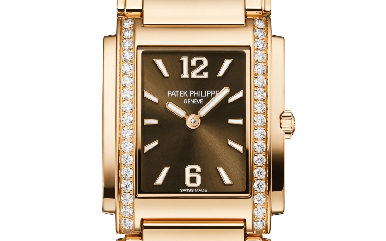 Patek Philippe,Twenty~4 25.10mm,25.10mm,Rose Gold,Brown,Quartz,In-house Caliber,Sapphire,4910,4910/1201R-001