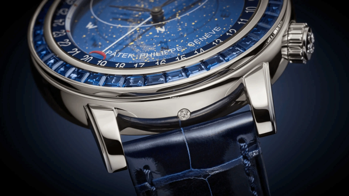 Patek Philippe,Grand Complications 44mm,44mm,Platinum,Blue,Automatic,Moonphase,Day,Sky Chart,6104,6104/11P-010
