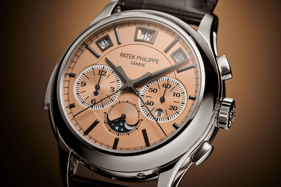 Patek Philippe,Complications 42mm,42mm,Platinum,Brown,Automatic,Chronograph,Moonphase,Perpetual Calendar,Month,48hours,In-house Caliber,5308P,5308P-010