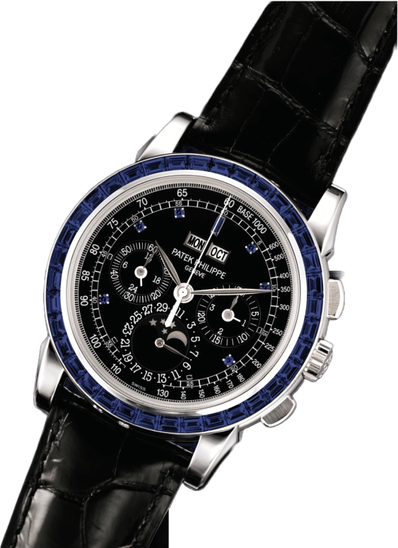 Patek Philippe,Grand Complications 40mm,40mm,Platinum,Black,Handwound,Chronograph,Moonphase,Perpetual Calendar,Leap Year,60hours,In-house Caliber,5971,5971/11P-101