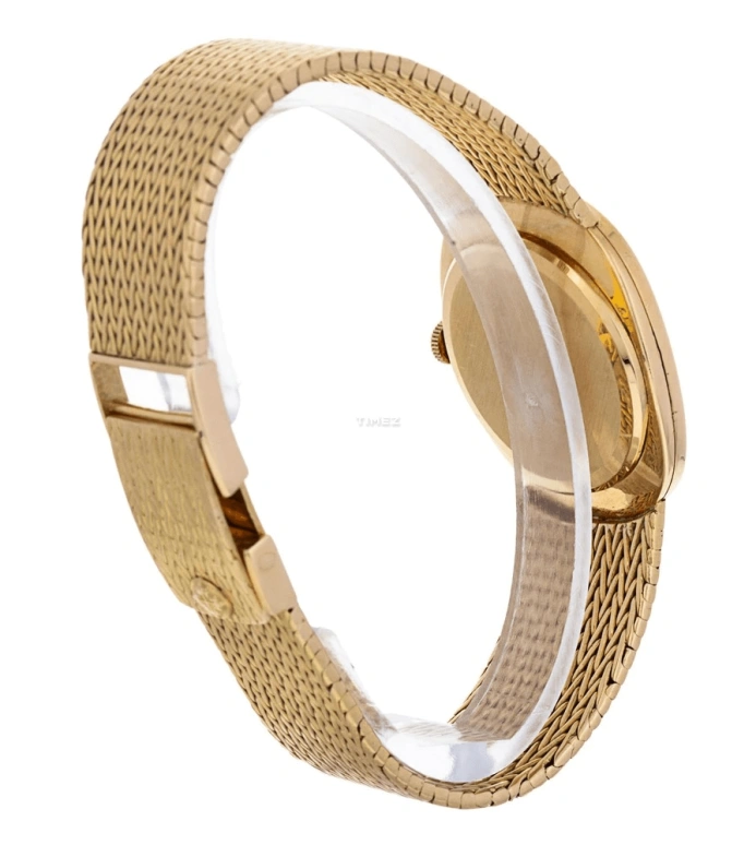 Patek Philippe,Golden Ellipse 26mm,26mm,Yellow Gold,Blue,Handwound,Sapphire,Oval,3848