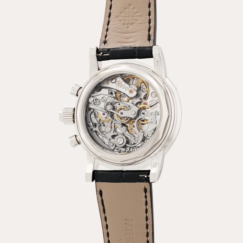 Patek Philippe,Grand Complications 36.70mm,36.70mm,White Gold,Black,Handwound,Chronograph,Moonphase,Perpetual Calendar,Leap Year,60hours,In-house Caliber,5004G,5004G-015