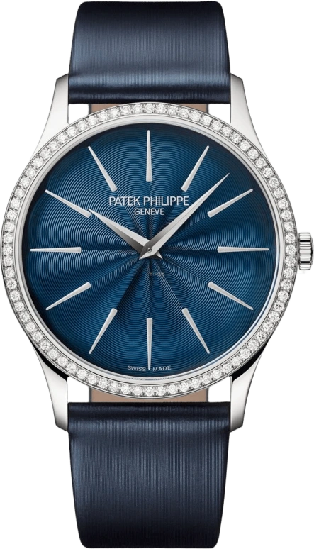 Patek Philippe,Calatrava 35mm,35mm,White Gold,Blue,Automatic,48hours,In-house Caliber,4997,4997/200G-001
