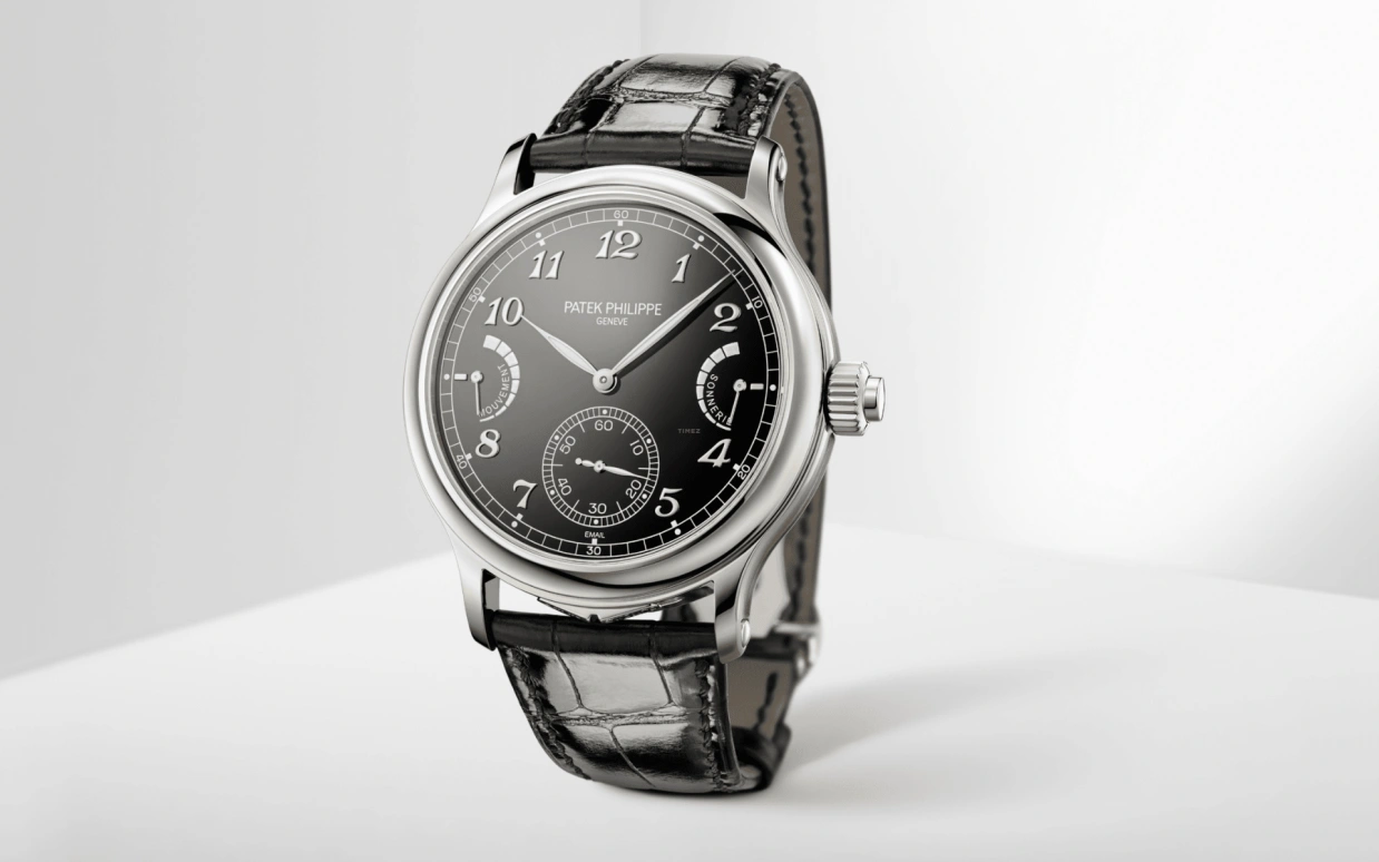 Patek Philippe,Grand Complications 44.80mm,44.80mm,Platinum,Black,Handwound,Moonphase,Jumping Seconds,Minute Repeater,Grande Sonnerie,72hours,In-house Caliber,6301P,6301P-001