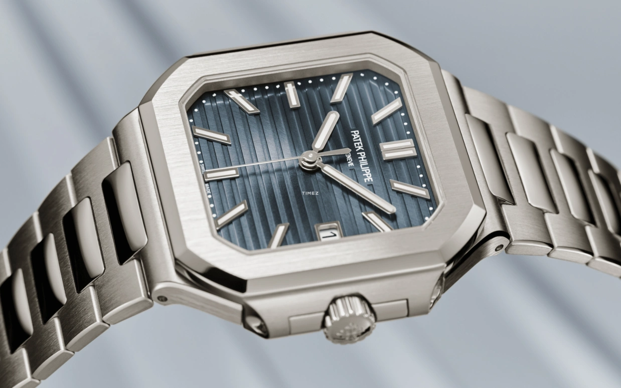 Patek Philippe,Cubitus 40mm,40mm,White Gold,Blue,Automatic,Day,45hours,7128,7128/1G-001