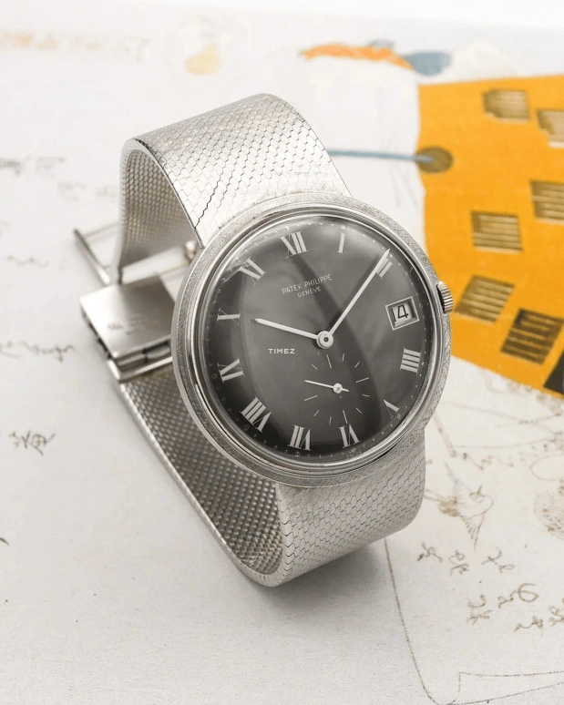 Patek Philippe,Calatrava 36mm,36mm,White Gold,Black,Automatic,Day,38hours,3445,3445/6G Grey Roman
