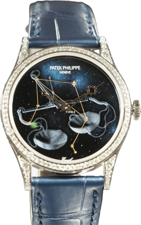 Patek Philippe,Calatrava ,White Gold,Black,Blue,Automatic,48hours,In-house Caliber,5077,5077/100G-068