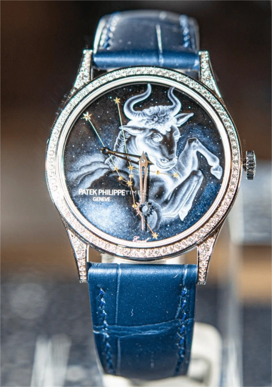 Patek Philippe,Calatrava ,White Gold,Black,Blue,Automatic,48hours,In-house Caliber,5077,5077/100G-063
