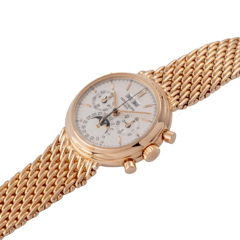 Patek Philippe,Grand Complications 35.50mm,35.50mm,Rose Gold,White,Handwound,Chronograph,Moonphase,Perpetual Calendar,Leap Year,60hours,In-house Caliber,3970,3970/002R