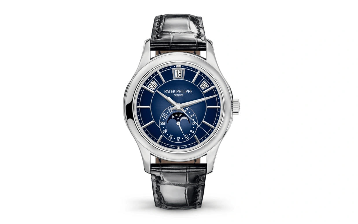 Patek Philippe,Complications 40.20mm,40.20mm,White Gold,Blue,Automatic,Moonphase,Annual Calendar,Month,Date,45hours,In-house Caliber,Luka Modrić,5205G,5205G-013