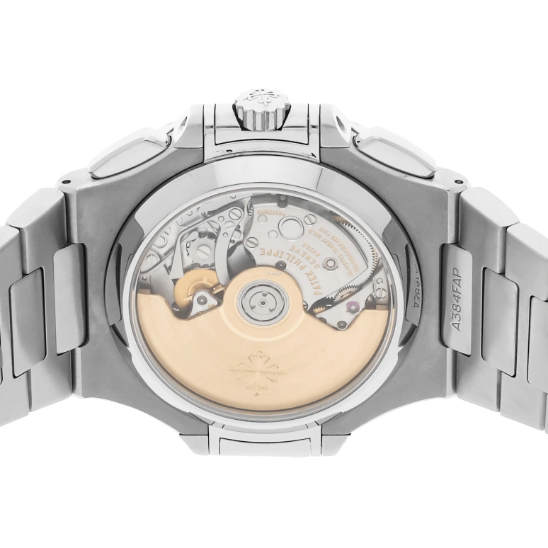 Patek Philippe,Nautilus 40.50mm,40.50mm,Stainless Steel,Black,Automatic,Chronograph,Day,Kelly,5980,5980/1A-014