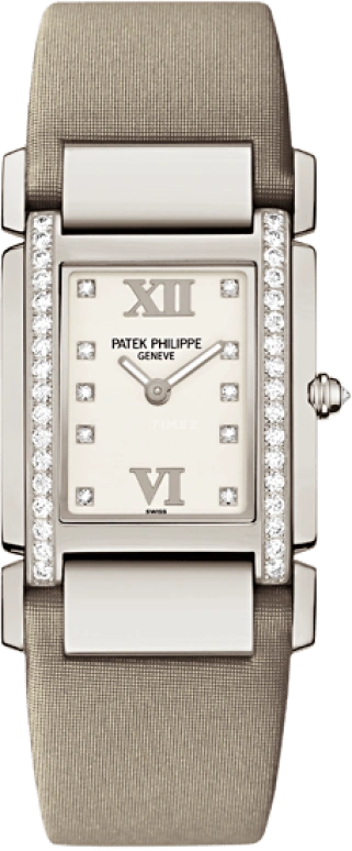 Patek Philippe,Twenty~4 25mm,25mm,White Gold,Quartz,In-house Caliber,Sapphire,4920G,4920G-010