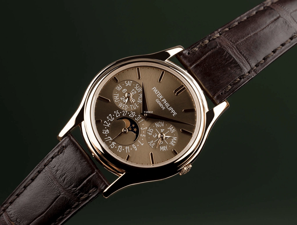Patek Philippe,Grand Complications 37.20mm,37.20mm,Rose Gold,Brown,Automatic,Moonphase,Perpetual Calendar,Leap Year,Month,48hours,In-house Caliber,5140R,5140R-001