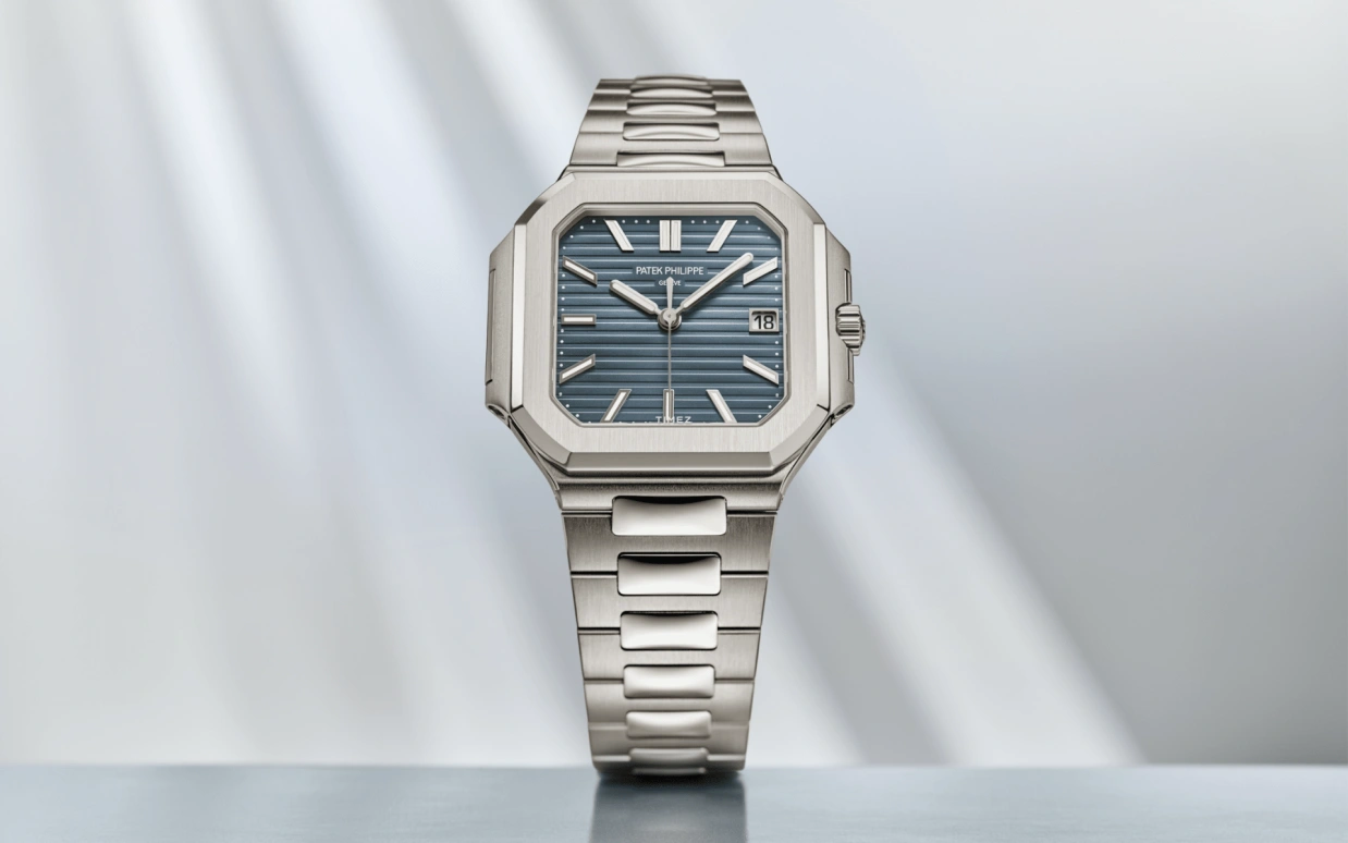 Patek Philippe,Cubitus 40mm,40mm,White Gold,Blue,Automatic,Day,45hours,7128,7128/1G-001