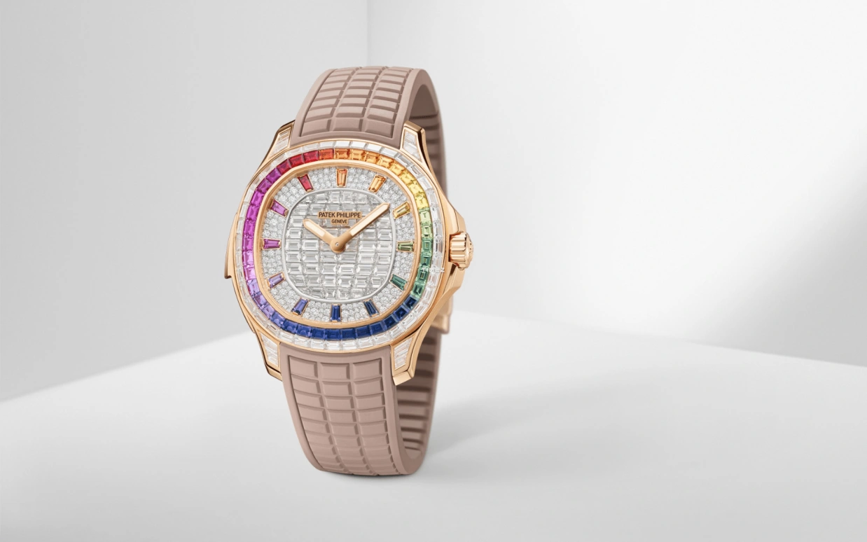 Patek Philippe,Aquanaut 38.80mm,38.80mm,Rose Gold,Silver White,Automatic,Minute Repeater,48hours,5260,5260/355R-001