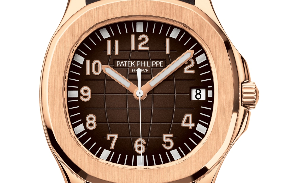 Patek Philippe,Aquanaut 40.80mm,40.80mm,Rose Gold,Brown,Automatic,Day,45hours,Black Coffee,5167R,5167R-001