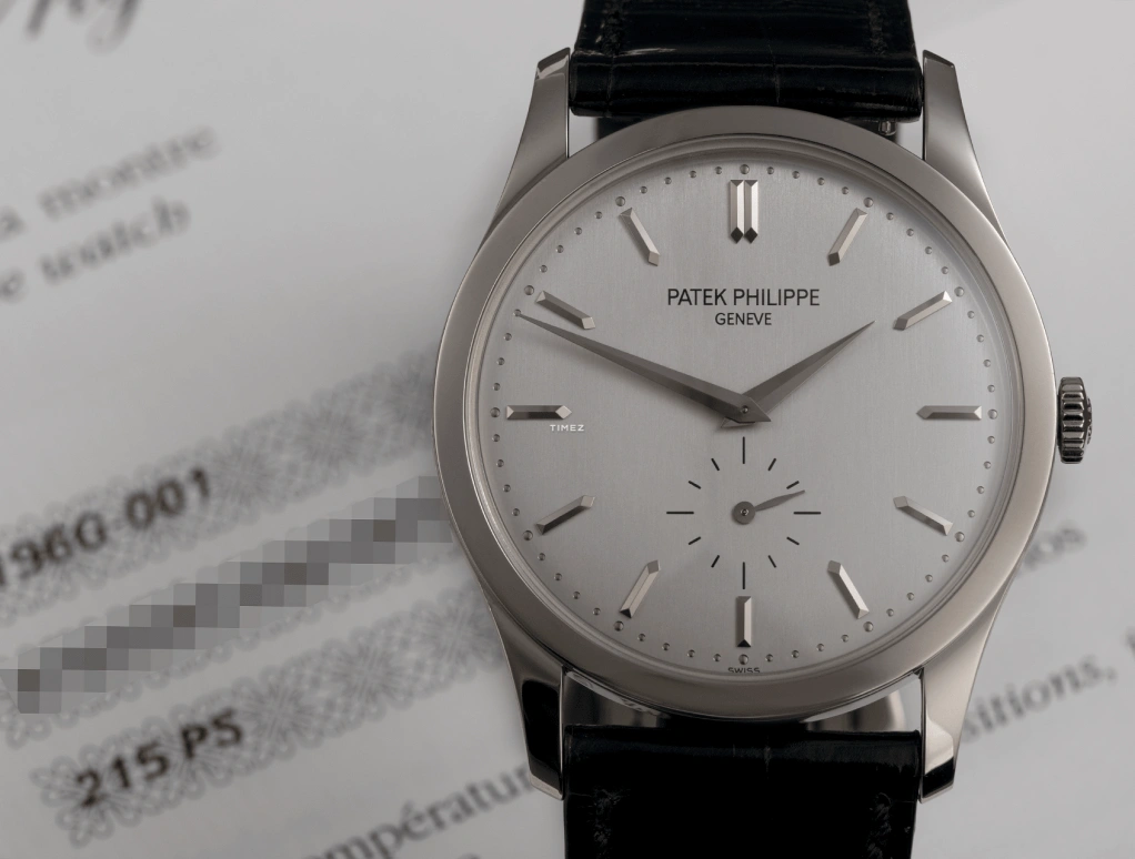 Patek Philippe,Calatrava 37mm,37mm,White Gold,Silver,Handwound,44hours,In-house Caliber,5196G,5196G-001