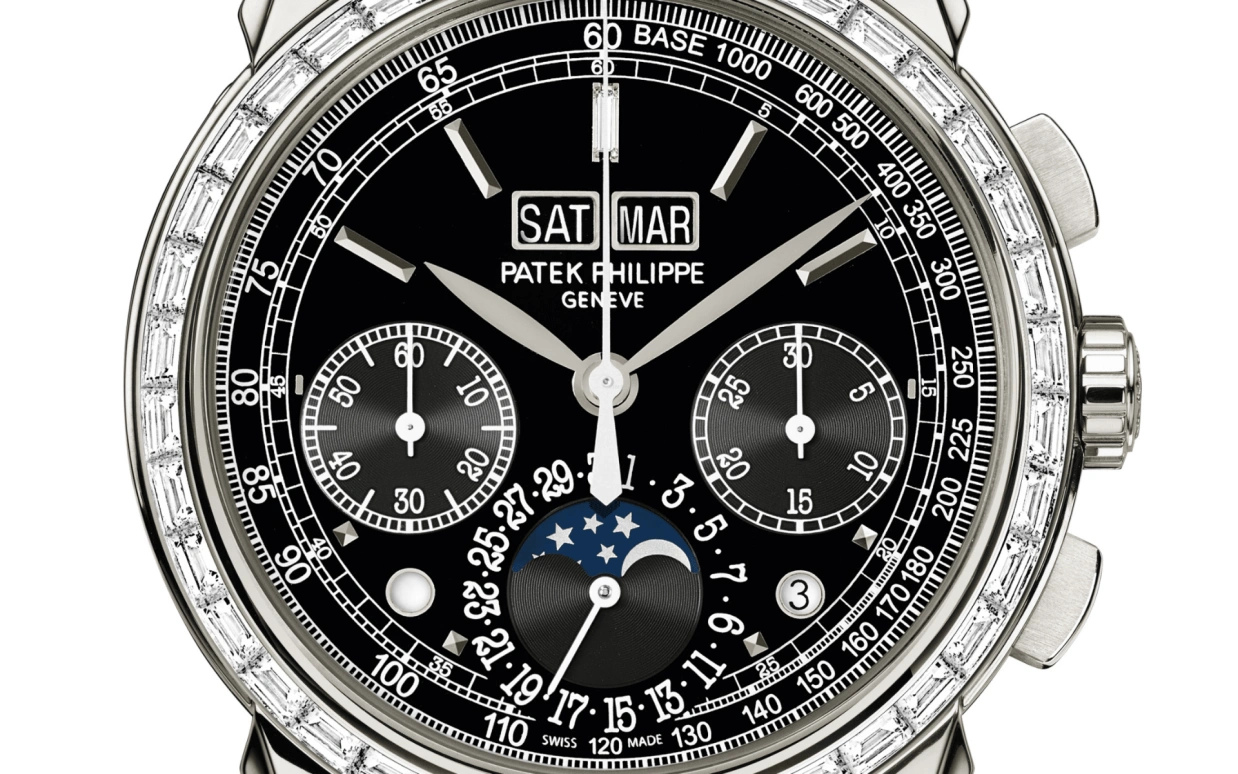 Patek Philippe,Grand Complications 41mm,41mm,Platinum,Black,Handwound,Chronograph,Moonphase,Perpetual Calendar,Leap Year,65hours,In-house Caliber,5271P,5271P-001