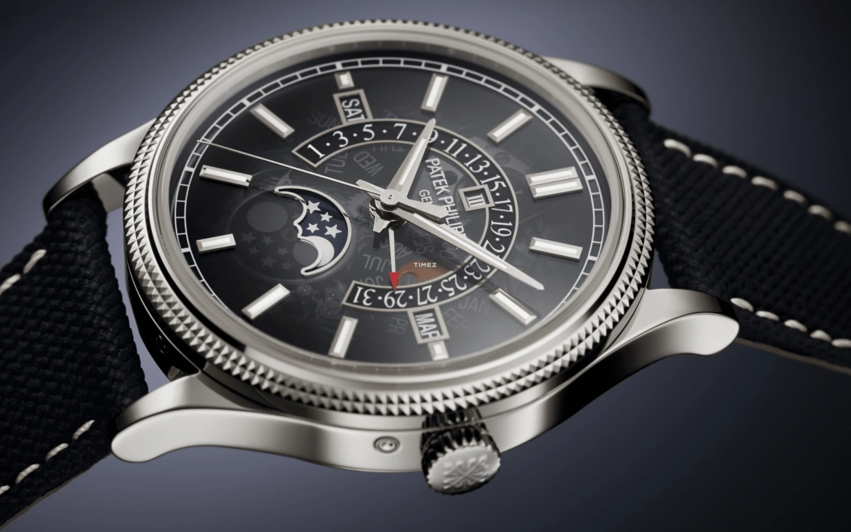 Patek Philippe,Grand Complications 39.50mm,39.50mm,White Gold,Gradient,Black,Automatic,Moonphase,Perpetual Calendar,Leap Year,Month,45hours,In-house Caliber,6159G,6159G-001