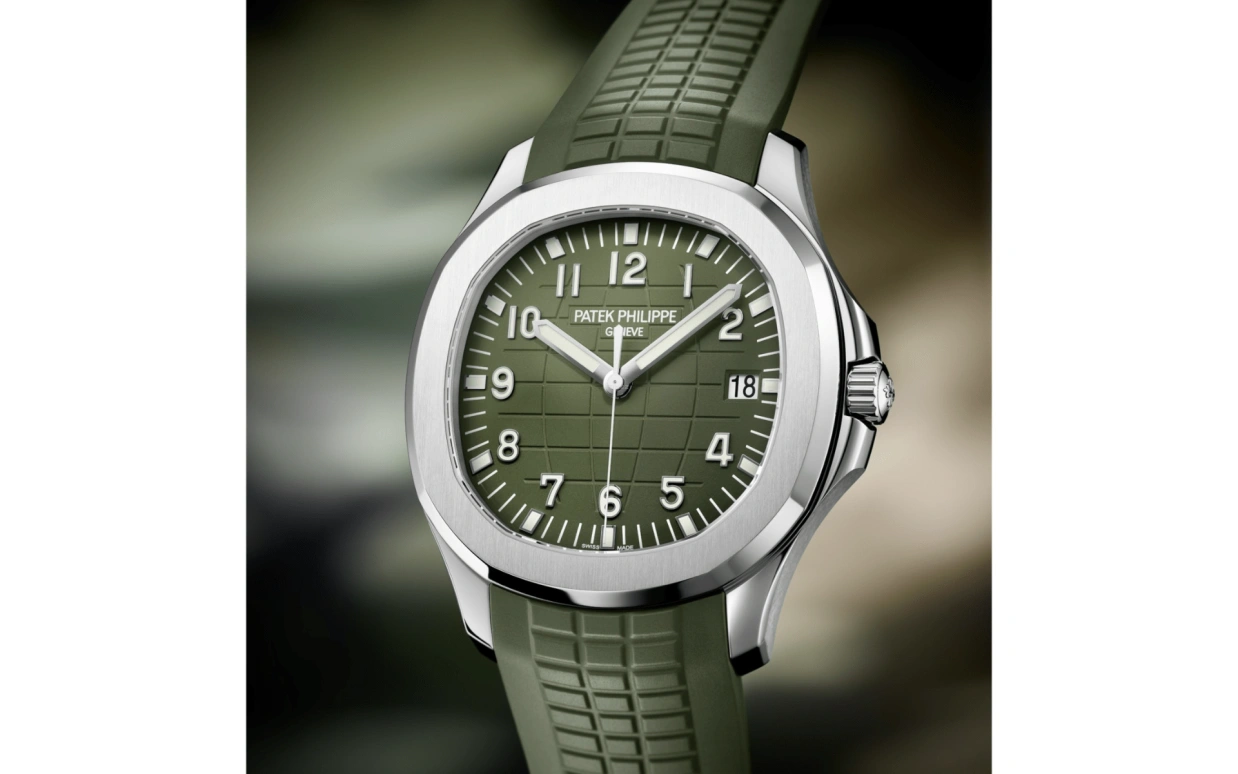 Patek Philippe,Aquanaut 42.20mm,42.20mm,White Gold,Green,Automatic,45hours,In-house Caliber,Tom Holland,Wilber Pan,Will pan,5168G,5168G-010