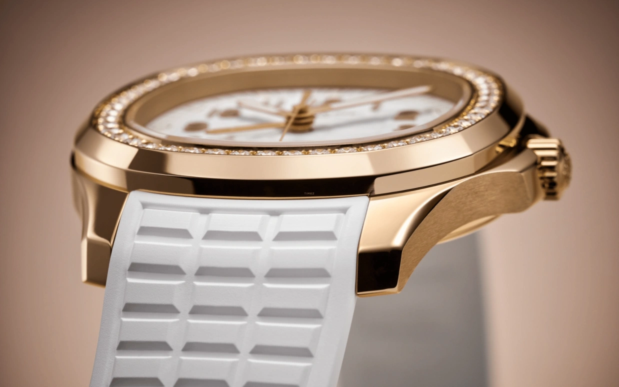Patek Philippe,Aquanaut 38.80mm,38.80mm,Rose Gold,White,Quartz,In-house Caliber,Sapphire,5269,5269/200R-001