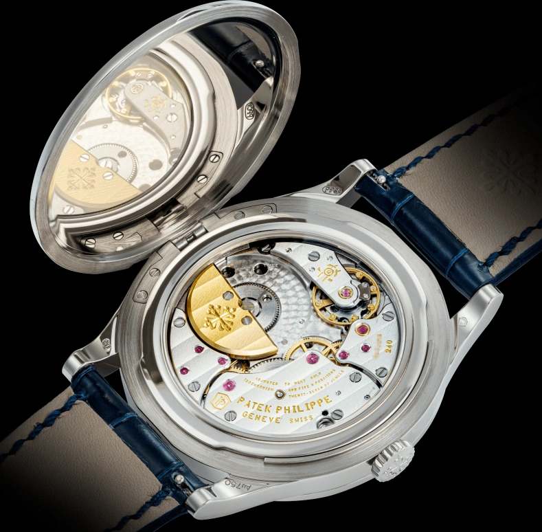 Patek Philippe,Calatrava 38.60mm,38.60mm,White Gold,Blue,Automatic,48hours,In-house Caliber,5089G,5089G-023