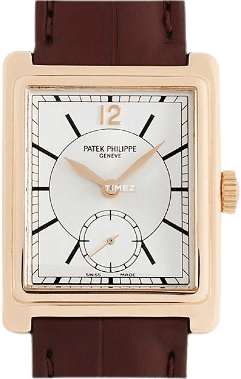Patek Philippe,Gondolo 33x26mm,33x26mm,Rose Gold,White,Handwound,Sapphire,Rectangular,5010R,5010R-001