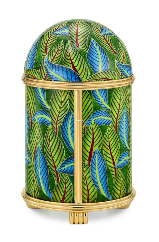 Patek Philippe,Dome Clocks ,Blue,Electromechanical,In-house Caliber,Blue,Green,Enamel,10023M,10023M-001