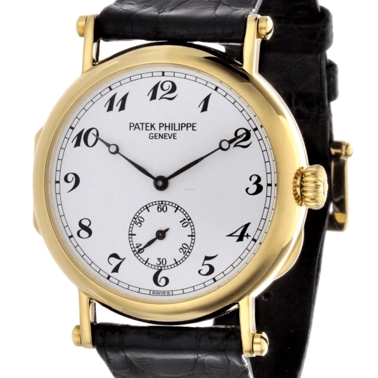 Patek Philippe,Calatrava 33mm,33mm,Yellow Gold,White,Handwound,44hours,In-house Caliber,3960J