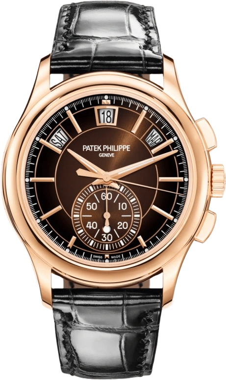 Patek Philippe,Complications 42mm,42mm,Rose Gold,Brown,Automatic,Chronograph,Annual Calendar,Month,Date,45～55hours,In-house Caliber,5905R,5905R-001