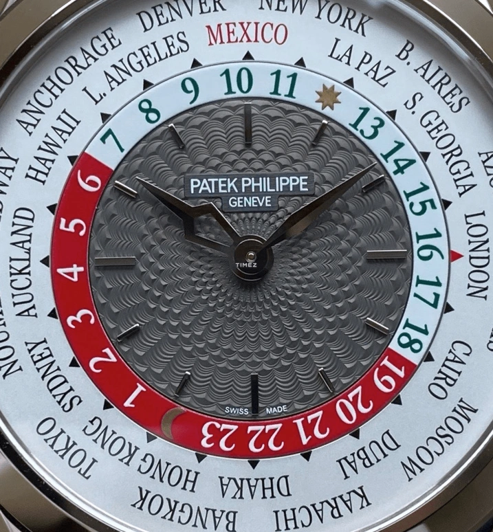 Patek Philippe,Complications 38.50mm,38.50mm,White Gold,Green,Automatic,Moonphase,Day,World Time,5230G,5230G-022