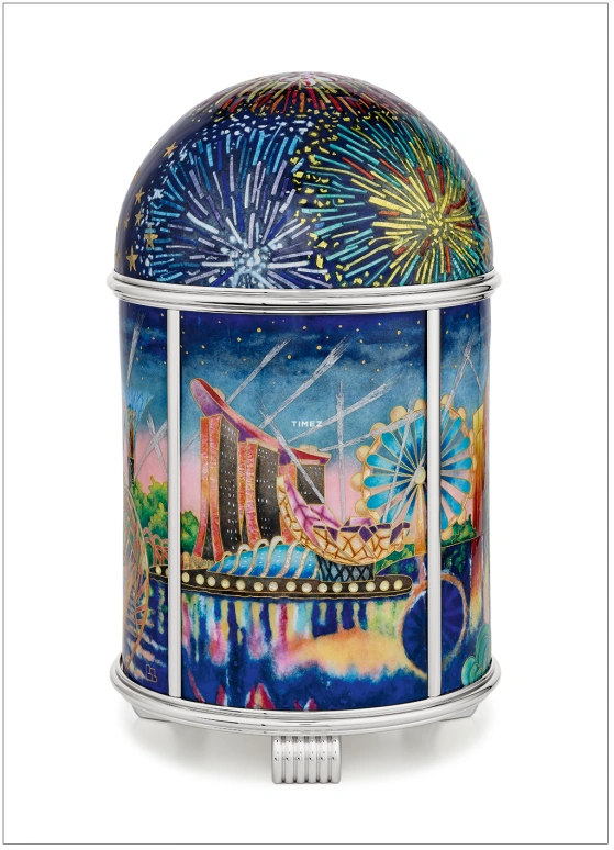 Patek Philippe,Dome Clocks ,Blue,Electromechanical,In-house Caliber,Colorful,Blue,Enamel,20145M,20145M-001