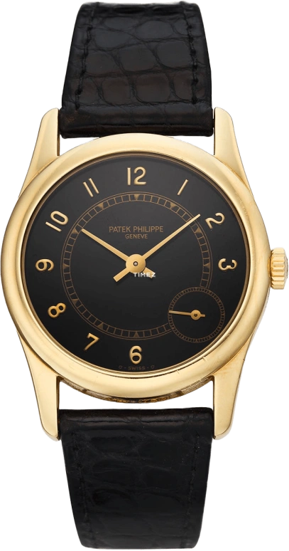 Patek Philippe,Calatrava 33mm,33mm,Yellow Gold,Black,Automatic,48hours,In-house Caliber,5000J
