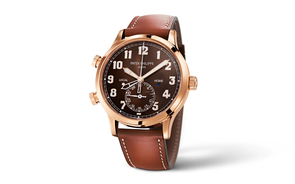 Patek Philippe,Complications 42mm,42mm,Rose Gold,Brown,Automatic,Day,Dule Time,Day / Night Indication,5524R,5524R-001