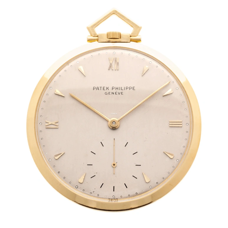 Patek Philippe,Pocket Watches 47mm,47mm,Yellow Gold,White,Handwound,42hours,In-house Caliber,763J