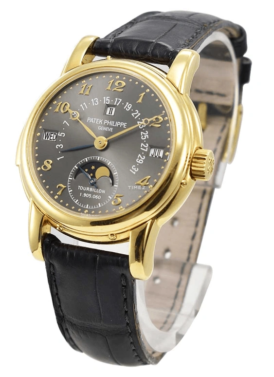 Patek Philippe,Grand Complications 39.50mm,39.50mm,Yellow Gold,Grey,Handwound,Moonphase,Perpetual Calendar,Leap Year,Month,48hours,In-house Caliber,5016J GREY