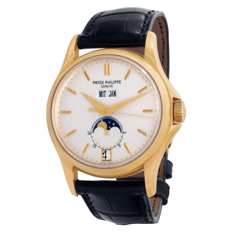 Patek Philippe,Complications 37mm,37mm,Yellow Gold,White,Automatic,Moonphase,Annual Calendar,Month,Date,In-house Caliber,Sapphire,Crystal Glass,5125J,5125J-010