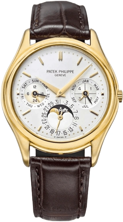 Patek Philippe,Grand Complications 36mm,36mm,Yellow Gold,Silver,Automatic,Moonphase,Perpetual Calendar,Leap Year,Month,48hours,In-house Caliber,3940,3940-014