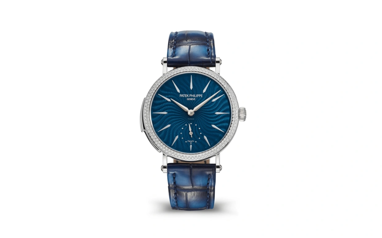 Patek Philippe,Grand Complications 36mm,36mm,White Gold,Blue,Automatic,Moonphase,Minute Repeater,7040,7040/250G-001