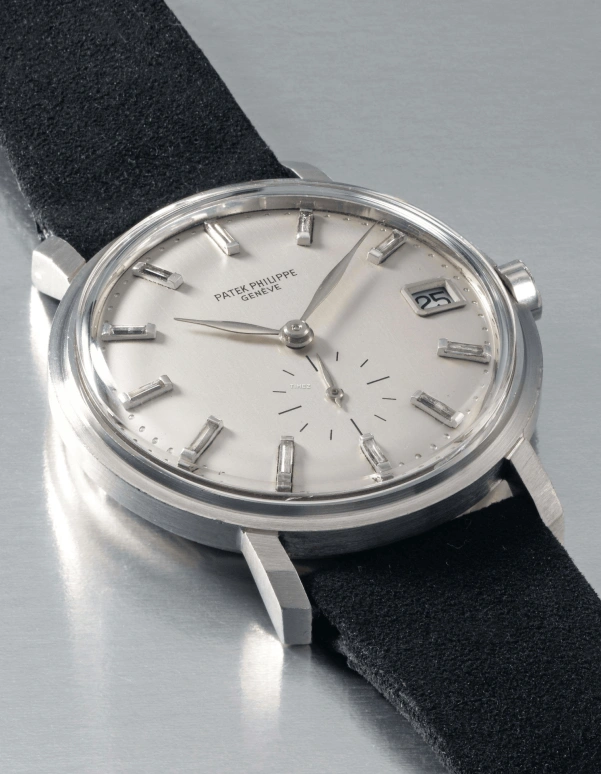 Patek Philippe,Calatrava 35mm,35mm,Platinum,Silver White,Automatic,Sapphire,Crystal Glass,Round,3445P