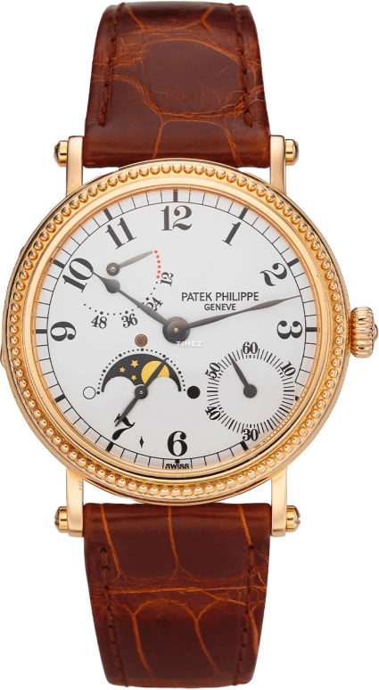 Patek Philippe,Complications 36.60mm,36.60mm,Rose Gold,White,Automatic,Moonphase,Day,Power Reserve Indicator,5015R