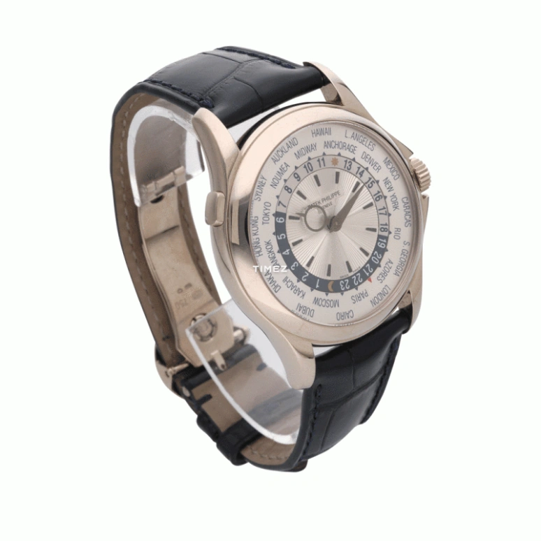 Patek Philippe,Complications 39.50mm,39.50mm,White Gold,White,Automatic,World Time,48hours,5130G,5130G-020