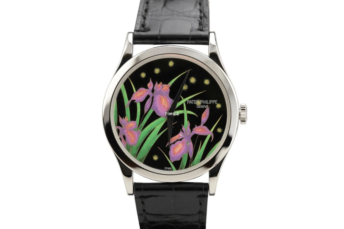 Patek Philippe,Calatrava 37mm,37mm,Platinum,Multi-Color,Green,Black,Pink,Automatic,48hours,In-house Caliber,5077P,5077P-087
