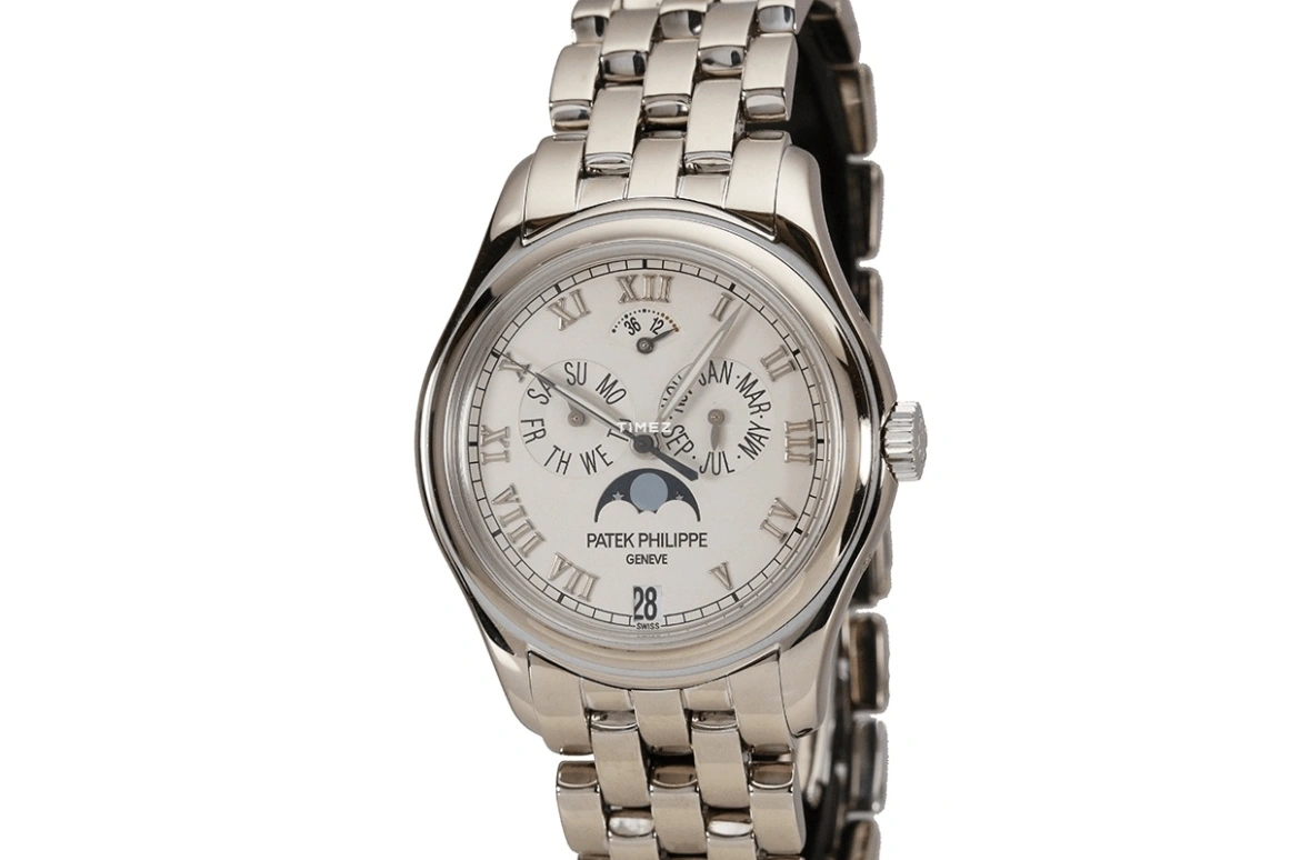 Patek Philippe,Complications 37mm,37mm,White Gold,White,Automatic,Moonphase,Annual Calendar,Month,Date,48hours,In-house Caliber,5036,5036/1G-017