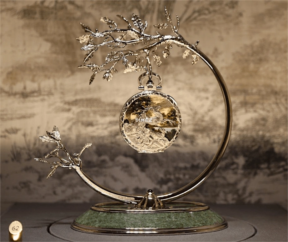 Patek Philippe,Pocket Watches ,White Gold,Green,Handwound,42hours,In-house Caliber,Stag Hunting