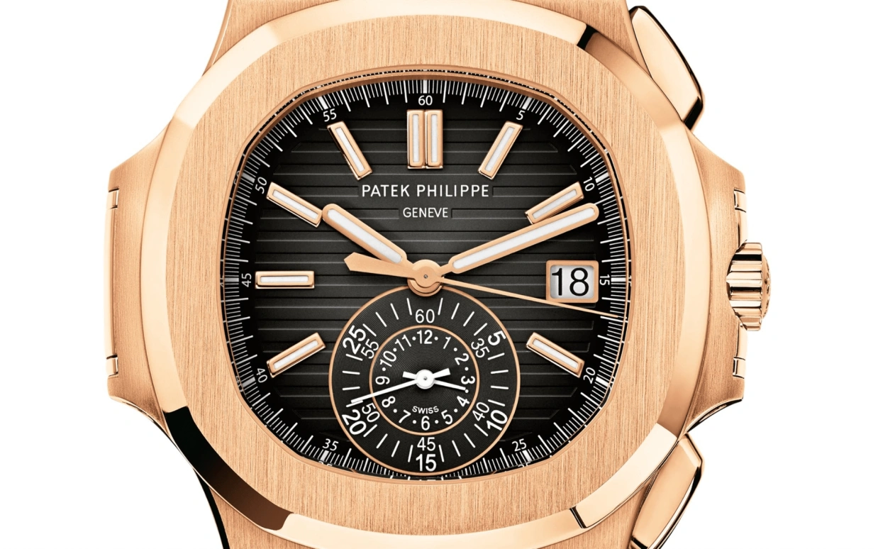 Patek Philippe,Nautilus 40.50mm,40.50mm,Rose Gold,Black,Automatic,Chronograph,Day,Jason Statham,Tom Terrific,Comeback Kid,Harry Kane,Tom Brady,5980,5980/1R-001